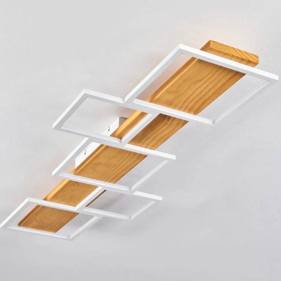 Plafonnier Pompu Led Blanc, 1 Lumiere