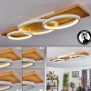 Plafonnier Pompu Led Ecru, Blanc, 1 Lumiere