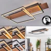 Plafonnier Pompu Led Ecru, Noir, 1 Lumiere