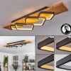Plafonnier Pompu Led Ecru, Noir, 1 Lumiere