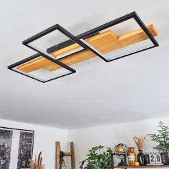 Plafonnier Pompu Led Noir, 1 Lumiere