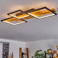 Plafonnier Pompu Led Noir, 1 Lumiere