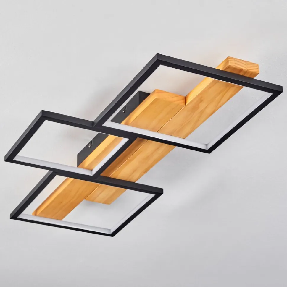Plafonnier Pompu Led Noir, 1 Lumiere