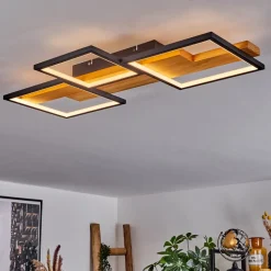 Plafonnier Pompu Led Noir, 1 Lumiere