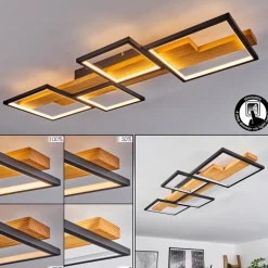 Plafonnier Pompu Led Noir, 1 Lumiere