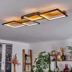 Plafonnier Pompu Led Noir, 1 Lumiere