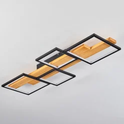 Plafonnier Pompu Led Noir, 1 Lumiere