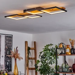 Plafonnier Pompu Led Noir, 1 Lumiere