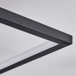 Plafonnier Pompu Led Noir, 1 Lumiere