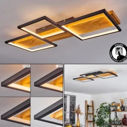 Plafonnier Pompu Led Noir, 1 Lumiere
