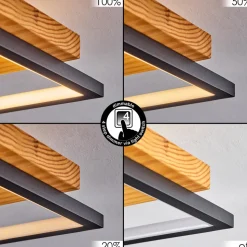 Plafonnier Pompu Led Noir, 1 Lumiere
