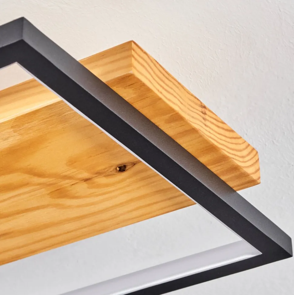 Plafonnier Pompu Led Noir, 1 Lumiere