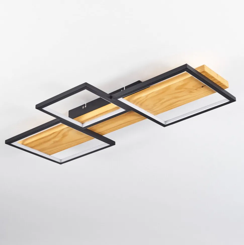 Plafonnier Pompu Led Noir, 1 Lumiere