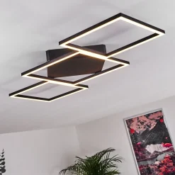 Plafonnier Pourao Led Blanc, 1 Lumiere