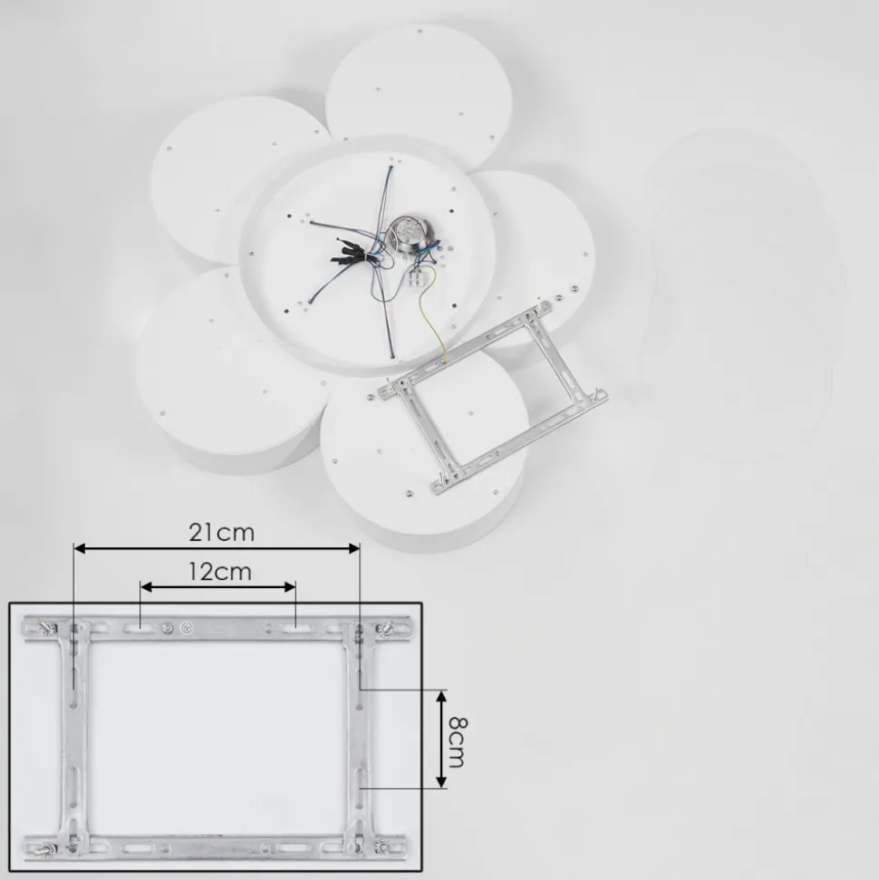 Plafonnier Purus Led Blanc, 1 Lumiere