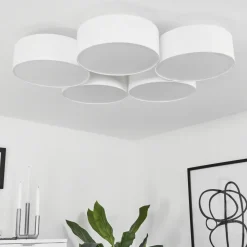 Plafonnier Purus Led Blanc, 1 Lumiere