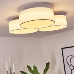 Plafonnier Purus Led Blanc, 1 Lumiere