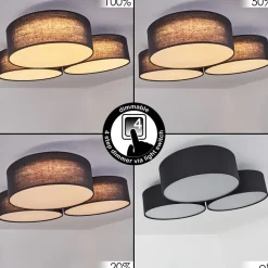 Plafonnier Purus Led Noir, 1 Lumiere