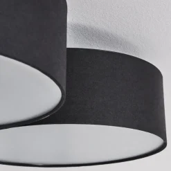Plafonnier Purus Led Noir, 1 Lumiere
