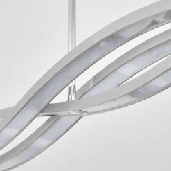 Plafonnier Rabius Led Argente, 3 Lumieres
