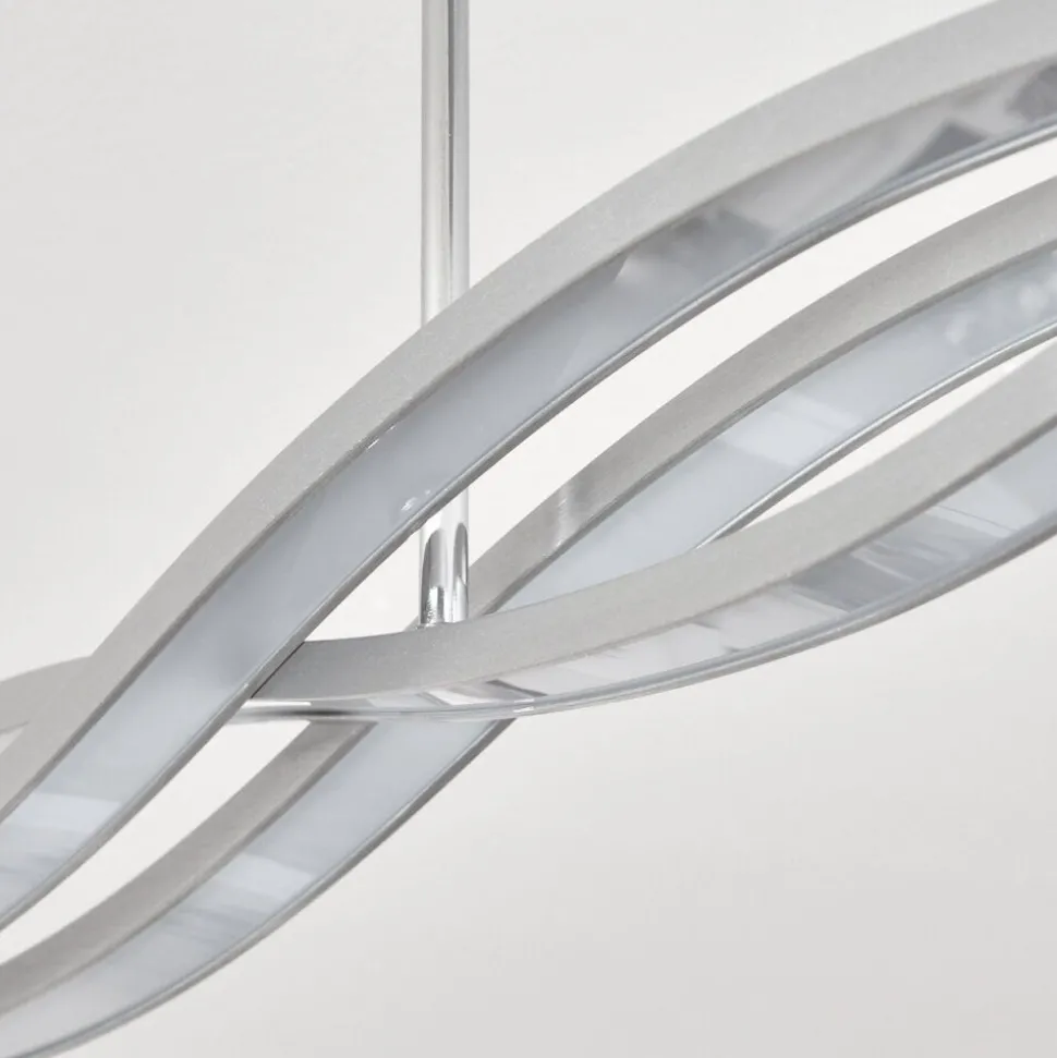 Plafonnier Rabius Led Argente, 3 Lumieres