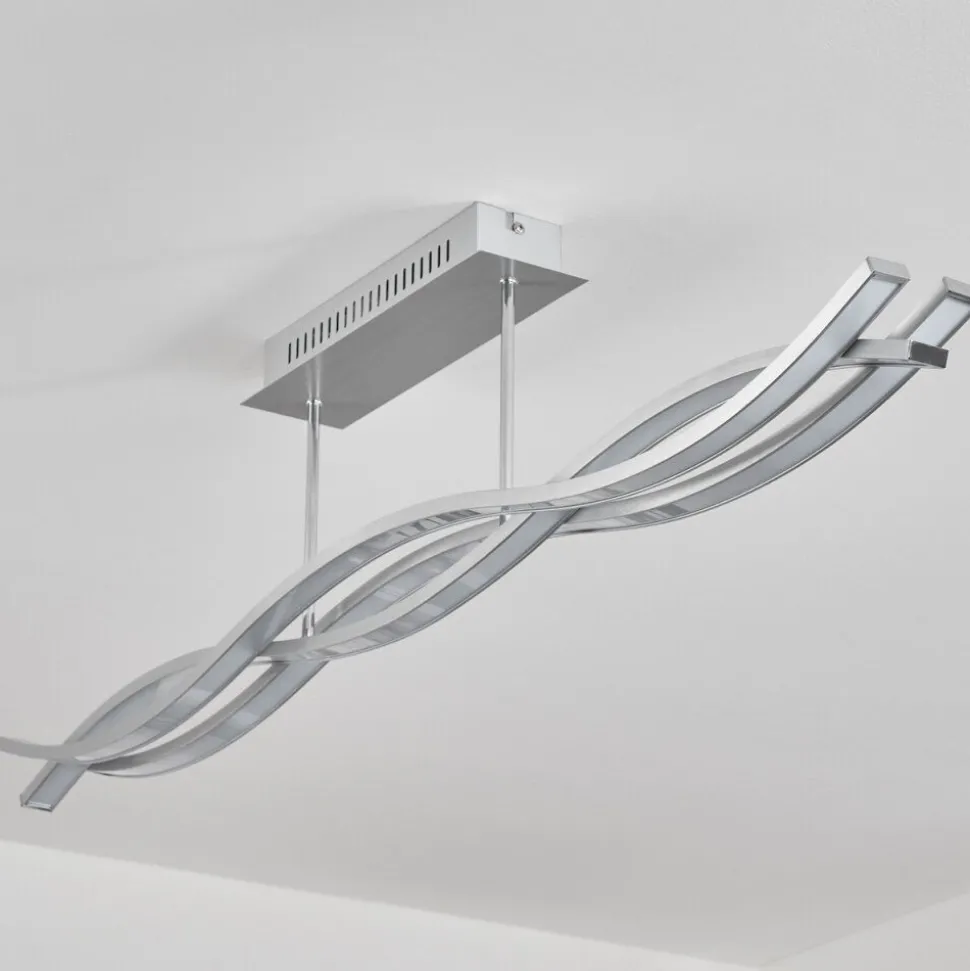 Plafonnier Rabius Led Argente, 3 Lumieres