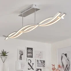 Plafonnier Rabius Led Argente, 3 Lumieres