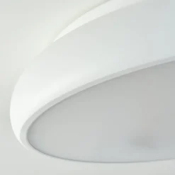 Plafonnier Rhone Led Blanc, 1 Lumiere, Changeur De Couleurs