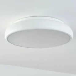 Plafonnier Rhone Led Blanc, 1 Lumiere, Changeur De Couleurs