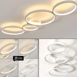 Plafonnier Rodekro Led Blanc, 1 Lumiere