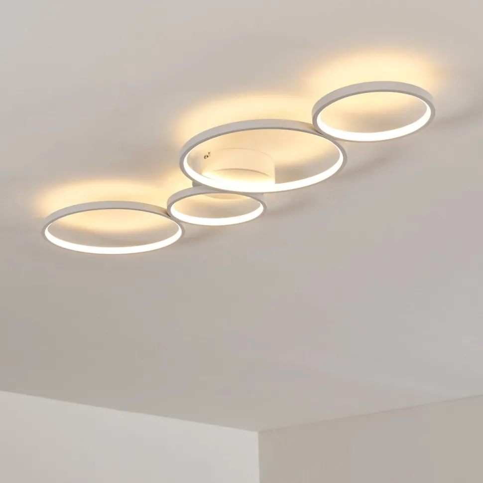 Plafonnier Rodekro Led Blanc, 1 Lumiere