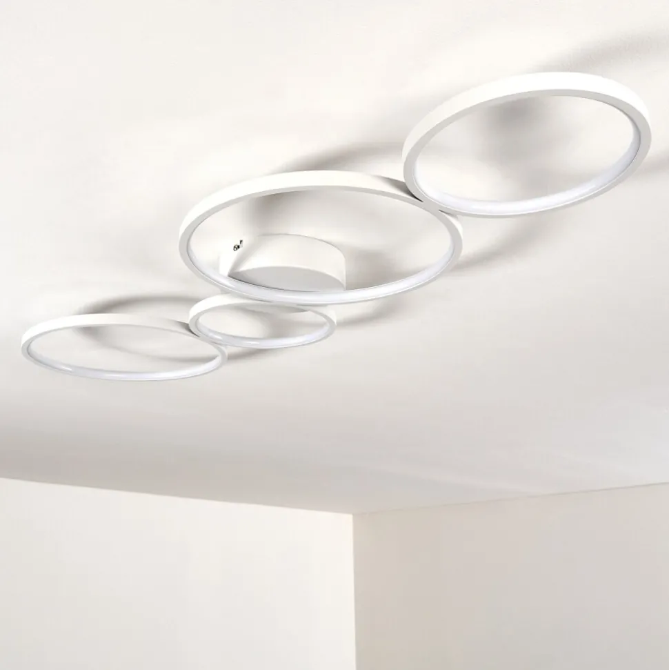 Plafonnier Rodekro Led Blanc, 1 Lumiere
