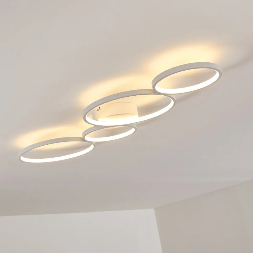 Plafonnier Rodekro Led Blanc, 1 Lumiere