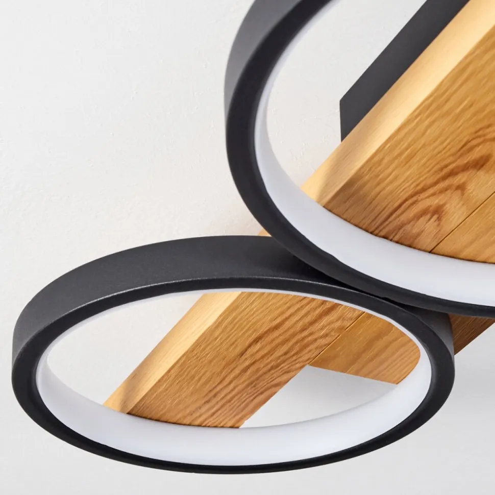 Plafonnier Rodekro Led Ecru, Noir, 1 Lumiere