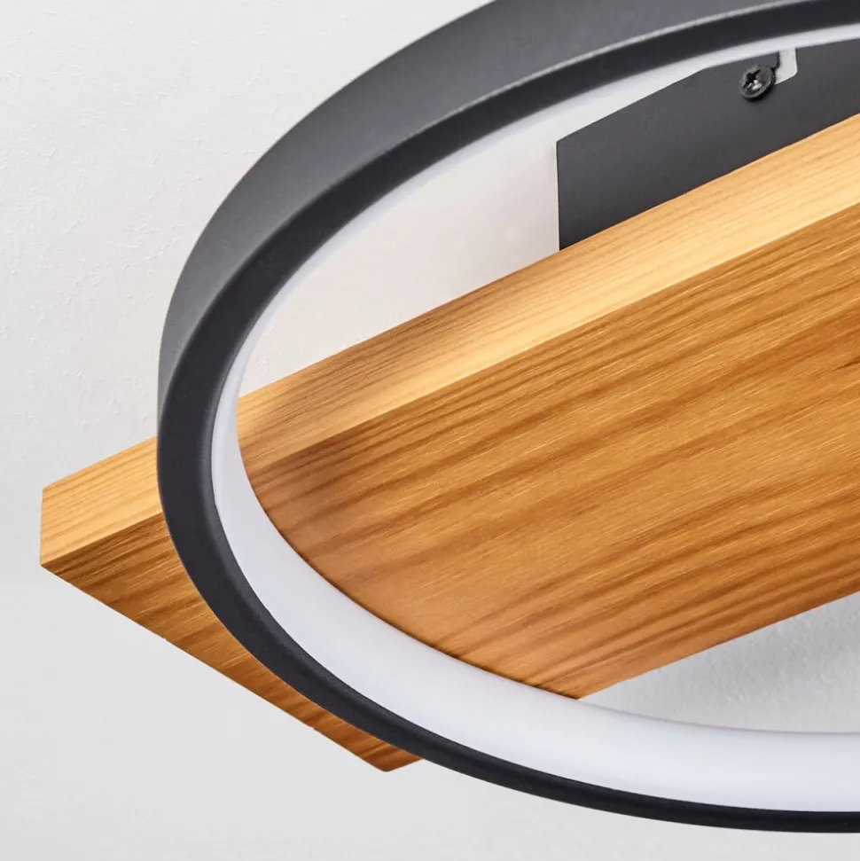 Plafonnier Rodekro Led Ecru, Noir, 1 Lumiere