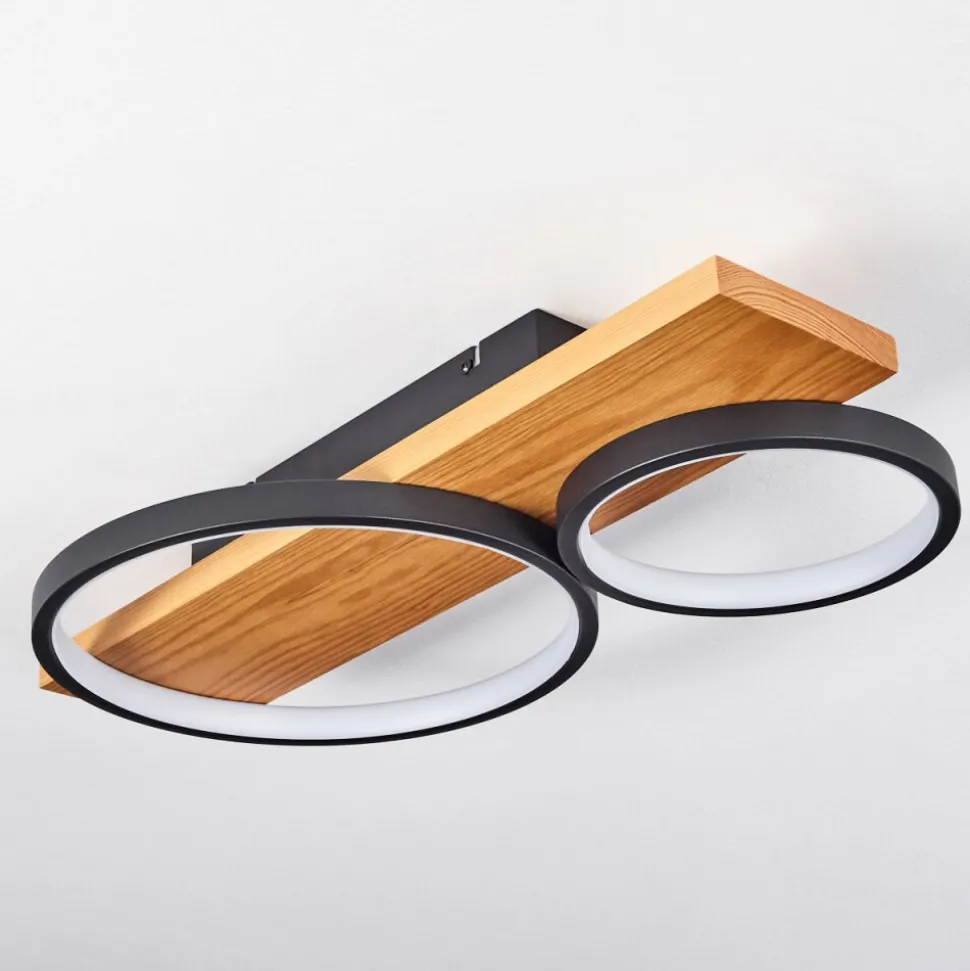 Plafonnier Rodekro Led Ecru, Noir, 1 Lumiere