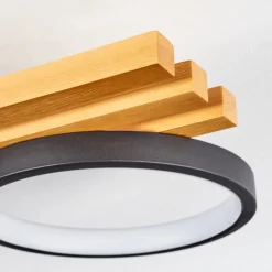 Plafonnier Rodekro Led Ecru, Noir, 1 Lumiere