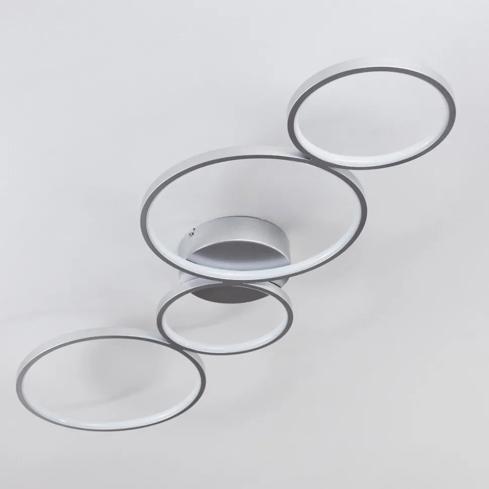 Plafonnier Rodekro Led Nickel Mat, 1 Lumiere