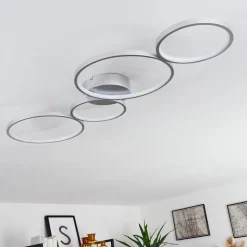 Plafonnier Rodekro Led Nickel Mat, 1 Lumiere