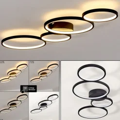 Plafonnier Rodekro Led Noir, 1 Lumiere