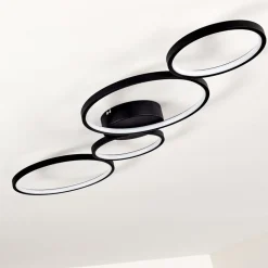 Plafonnier Rodekro Led Noir, 1 Lumiere