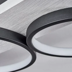Plafonnier Rodekro Led Noir, Blanc, 1 Lumiere