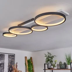 Plafonnier Rodekro Led Noir, Blanc, 1 Lumiere