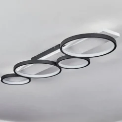 Plafonnier Rodekro Led Noir, Blanc, 1 Lumiere