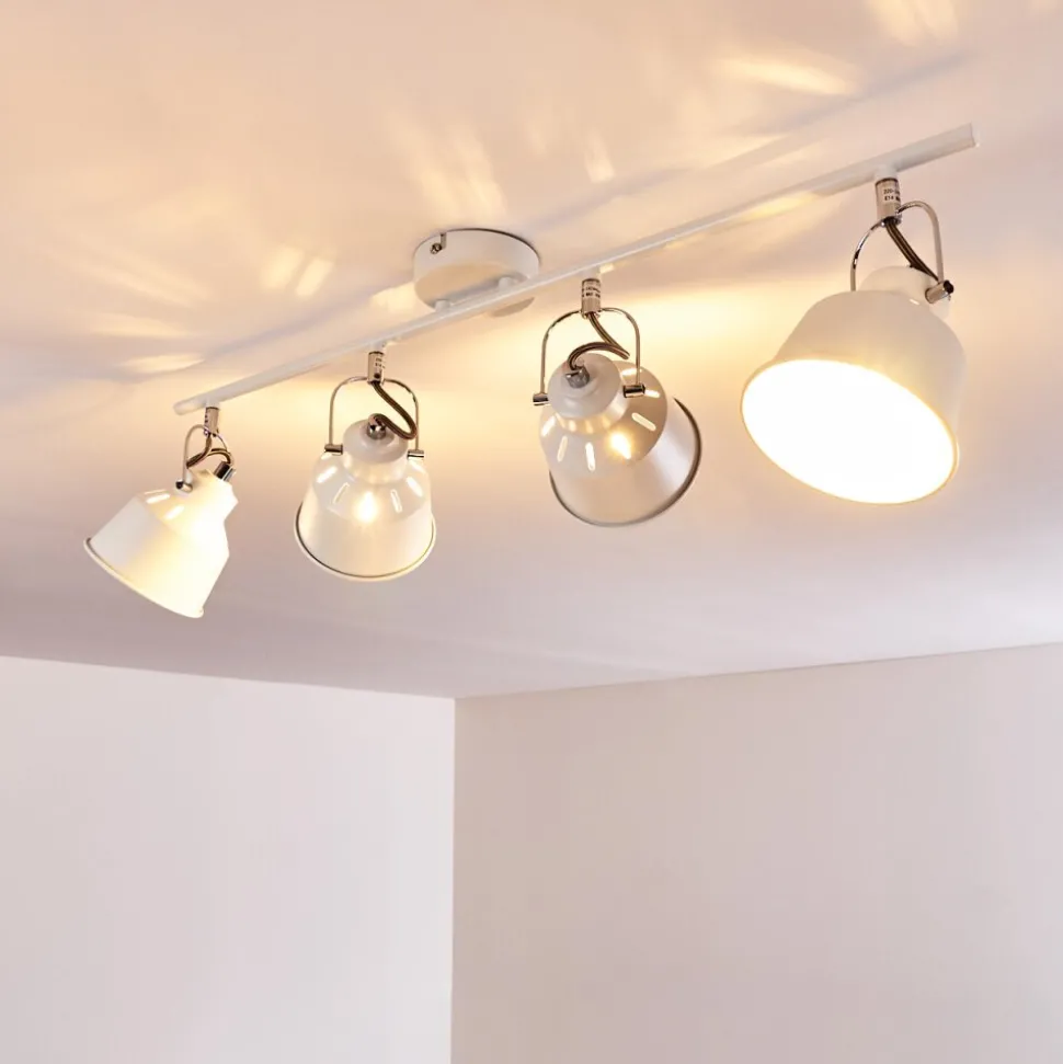 Plafonnier Safari Blanc, 4 Lumieres