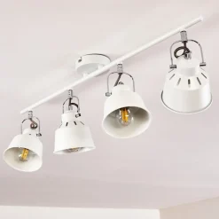 Plafonnier Safari Blanc, 4 Lumieres