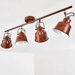 Plafonnier Safari Rouille, 4 Lumieres