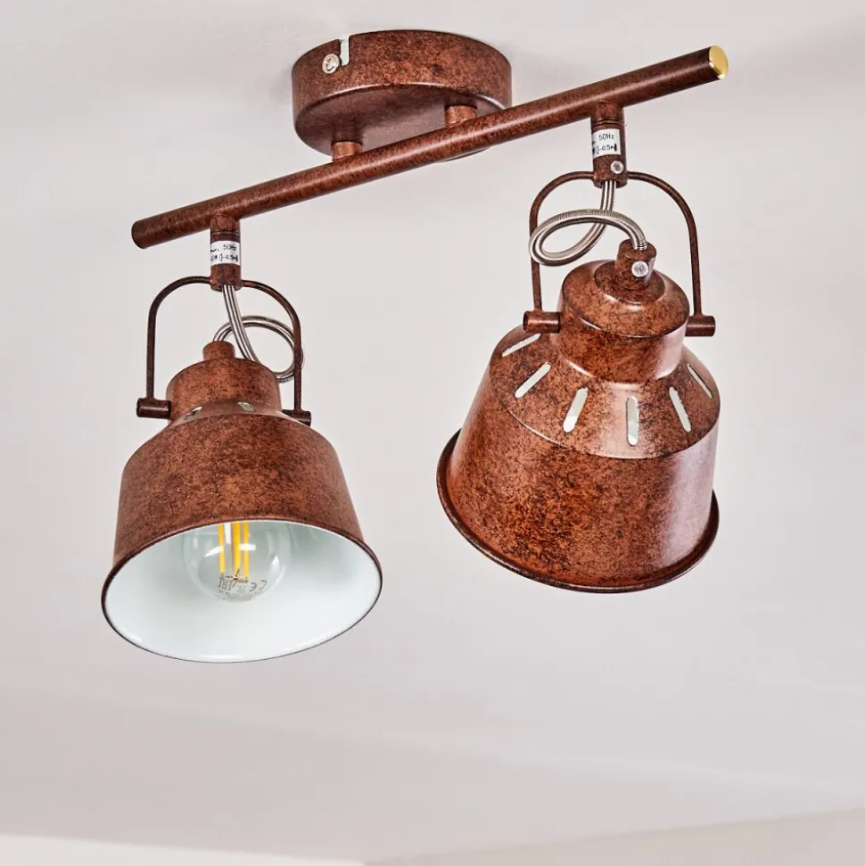 Plafonnier Safari Rouille, 2 Lumieres