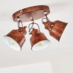 Plafonnier Safari Rouille, 3 Lumieres