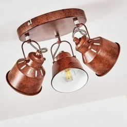 Plafonnier Safari Rouille, 3 Lumieres